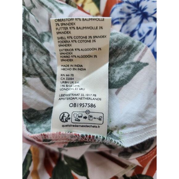 NWT Anthropologie Maeve Strapless Belted A-Line Floral Midi Dress Sz XS #9M405 - Picture 12 of 13